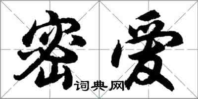 胡問遂密愛行書怎么寫