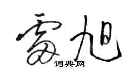 駱恆光雷旭草書個性簽名怎么寫