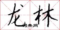 龍林怎么寫好看