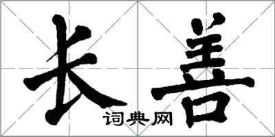 翁闓運長善楷書怎么寫