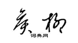 梁錦英侯柳草書個性簽名怎么寫