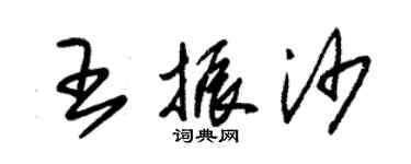 朱錫榮王振沙草書個性簽名怎么寫