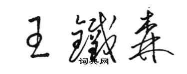 駱恆光王鐵森草書個性簽名怎么寫