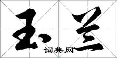 胡問遂玉蘭行書怎么寫