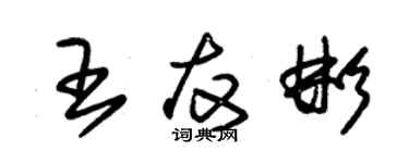 朱錫榮王友彬草書個性簽名怎么寫