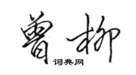 駱恆光曾柳行書個性簽名怎么寫