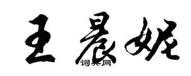 胡問遂王晨妮行書個性簽名怎么寫