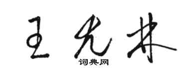 駱恆光王尤林草書個性簽名怎么寫