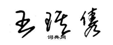 朱錫榮王琪雋草書個性簽名怎么寫