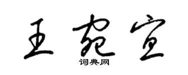 梁錦英王宛宜草書個性簽名怎么寫