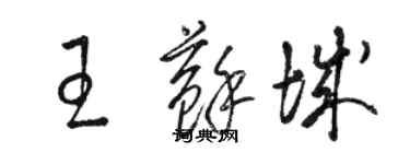 駱恆光王蘇城草書個性簽名怎么寫