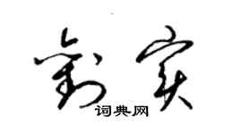 梁錦英劉實草書個性簽名怎么寫