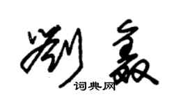 朱錫榮劉鑫草書個性簽名怎么寫