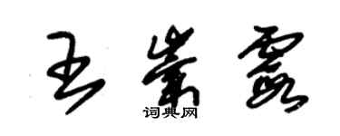 朱錫榮王崇霞草書個性簽名怎么寫