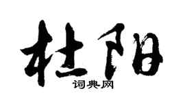 胡問遂杜陽行書個性簽名怎么寫