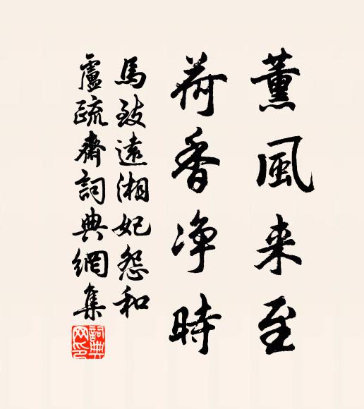 苦無心緒梳洗，閒淡也相宜 詩詞名句