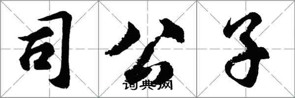 胡問遂司公子行書怎么寫