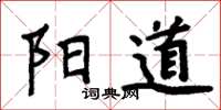 周炳元陽道楷書怎么寫