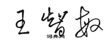 駱恆光王智敏草書個性簽名怎么寫