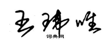 朱錫榮王瑋唯草書個性簽名怎么寫