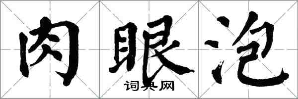 翁闓運肉眼泡楷書怎么寫