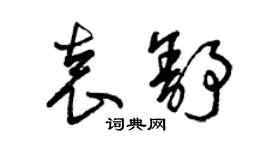 曾慶福袁舒草書個性簽名怎么寫