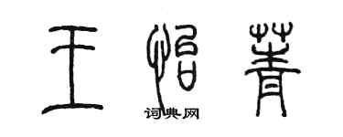 陳墨王怡菁篆書個性簽名怎么寫