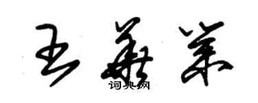 朱錫榮王華業草書個性簽名怎么寫