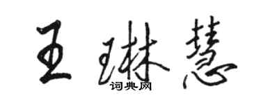 駱恆光王琳慧行書個性簽名怎么寫