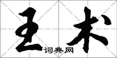 胡問遂王術行書怎么寫