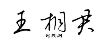 梁錦英王桐君草書個性簽名怎么寫