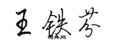駱恆光王鐵芬行書個性簽名怎么寫