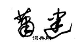 朱錫榮蕭建草書個性簽名怎么寫