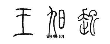 陳墨王旭起篆書個性簽名怎么寫