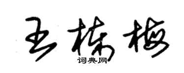 朱錫榮王棟梅草書個性簽名怎么寫