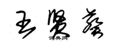 朱錫榮王賢葵草書個性簽名怎么寫