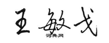 駱恆光王敏戈行書個性簽名怎么寫