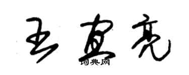 朱錫榮王宜亮草書個性簽名怎么寫