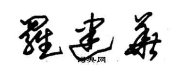 朱錫榮羅建華草書個性簽名怎么寫