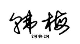 朱錫榮韓梅草書個性簽名怎么寫