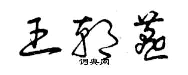 曾慶福王朝燕草書個性簽名怎么寫