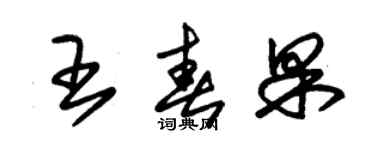 朱錫榮王春果草書個性簽名怎么寫