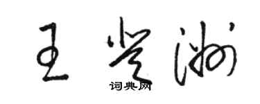 駱恆光王登洲草書個性簽名怎么寫