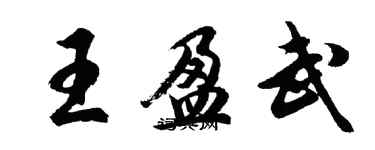 胡問遂王盈武行書個性簽名怎么寫