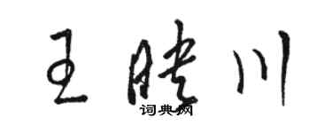 駱恆光王映川草書個性簽名怎么寫