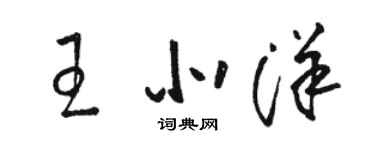 駱恆光王北洋草書個性簽名怎么寫