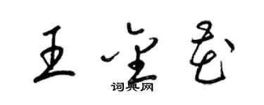 梁錦英王金花草書個性簽名怎么寫