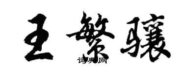 胡問遂王繁驤行書個性簽名怎么寫