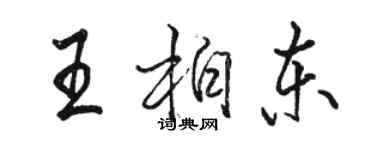 駱恆光王柏東行書個性簽名怎么寫