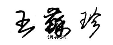 朱錫榮王蘇珍草書個性簽名怎么寫